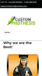 Mobile Screenshot of customphdthesis.com
